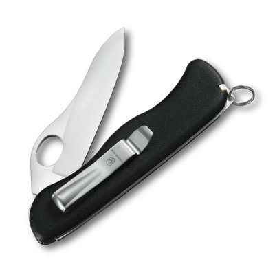 Victorinox 0-8416-M3 Sentinel Clip Swiss Army Foldable Pocket Knife, Black