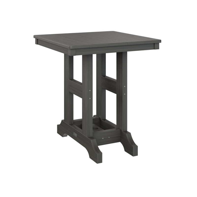 Berlin Gardens Garden Classic Square Table, Coastal Gray, 39.5" H x 28" W x 28" D