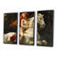 «Wild Lady Godiva On White Horse - Modern Art», ensemble d'art mural-108309599-108309604