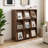 9-Cube Storage Bookcase with Flip Doors