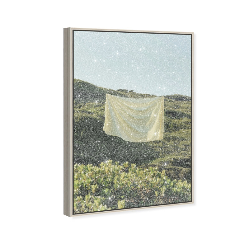 Floating Cotton II Print by Oliver Gal, 16"H x 11"W, Silver Floater Frame