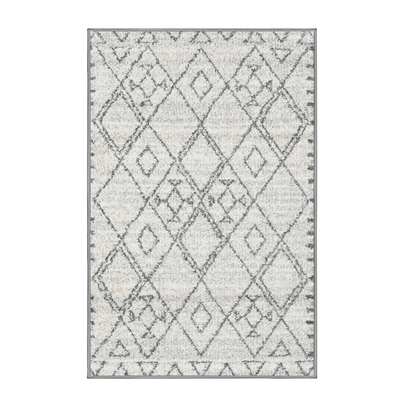 Tapis contemporain ivoire, Rectangle 7 pi x 10 pi