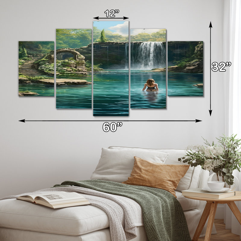 Cyle - Art mural sur toile Meadow - 5 panneaux