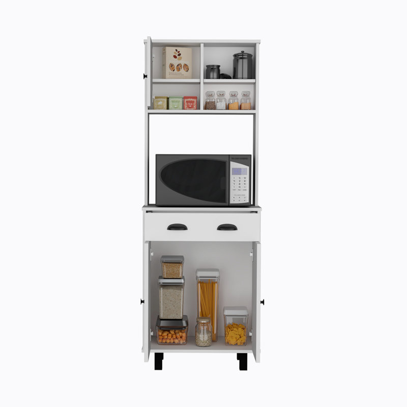Elverie 66.54'' Kitchen Pantry, White