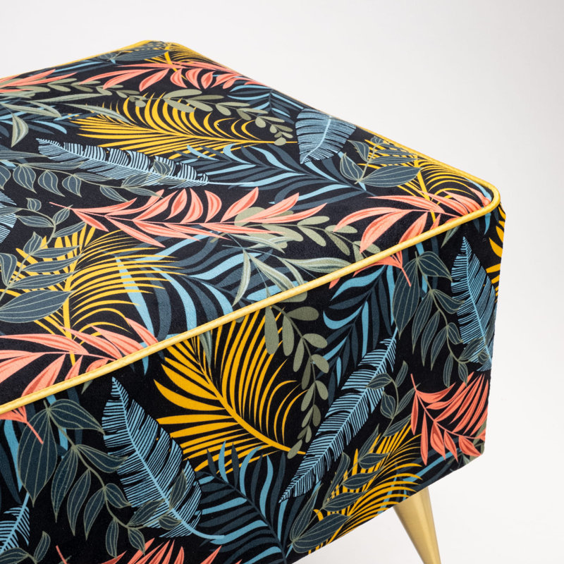 Lollar Velvet Upholstered Bench, H40 x W140 x D30cm