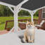 Catio en bois durable - grand perchoir pour chats d'intérieur | Détente à l'extérieur-477146518