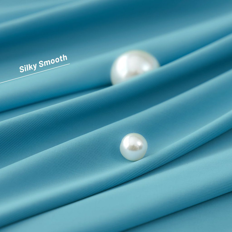 Soft Double Sided Bed Cooling Comforter for Hot Sleepers Night Sweats, Q-Max > 0.45, Blue, Queen