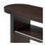 Élégante console minimaliste avec des bords arrondis et une tablette robuste pour l'entrée, le salon (espresso)-1859920744