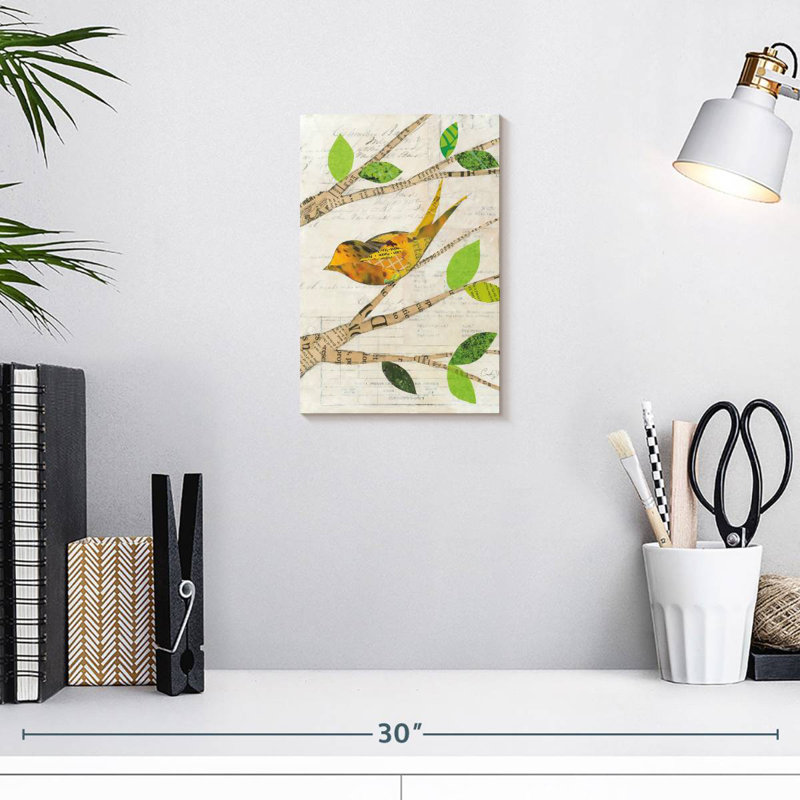 Birds In Spring II, 12" H x 8" W