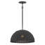 Luminaire suspendu dôme en bois 1 lumière Dalia-231310990