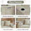 61'' W Boneless Bean Bag Sofa Loveseat Faux Fur Upholstered Floor Sofa With Pillows&Cup Holders&Side Pocket-853310176-853310178