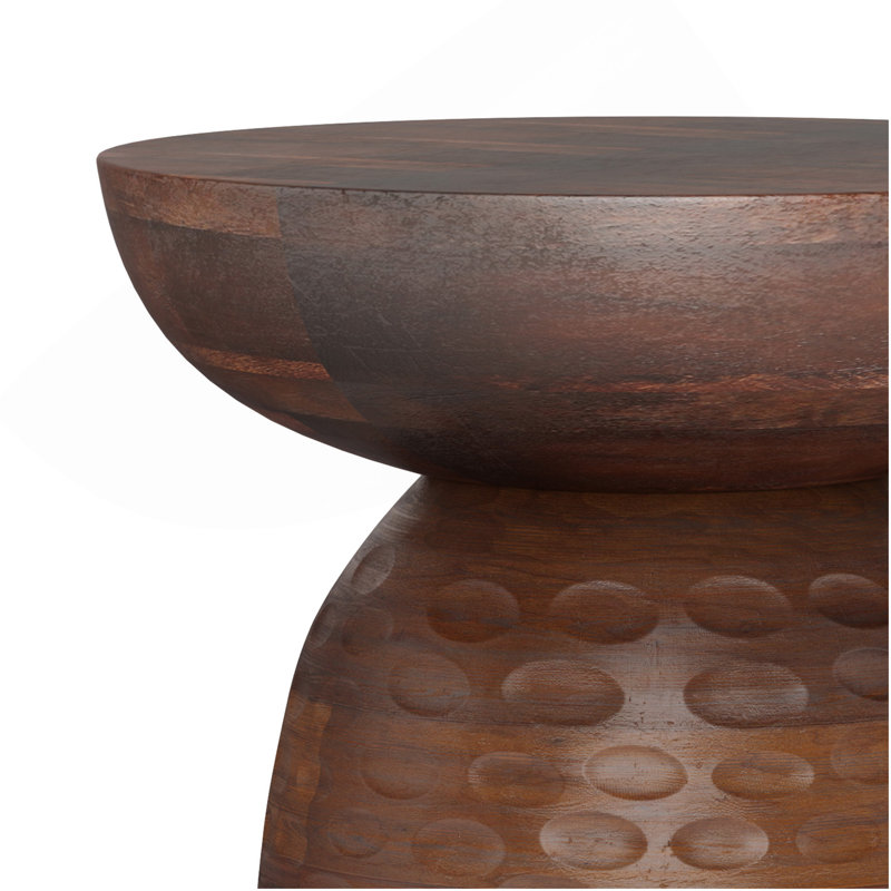 Table d'appoint Boyd brun foncé de 13 po Boyd, Marron foncé