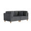 Canapé modulaire rembourré en velours côtelé 2 pièces Seemab-1826884797