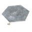Zenith 9 po x 11 po Carreau de sol et mur texturé en porcelaine hexagonale texturée bleu indigo (paquet de 8,07 pieds carrés / boîte) - paquet de 16