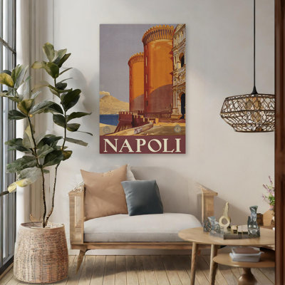Napoli minimaliste; Illustration de voyage et carte moderne
