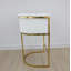 Lucca Upholstered Stool with Metal Frame