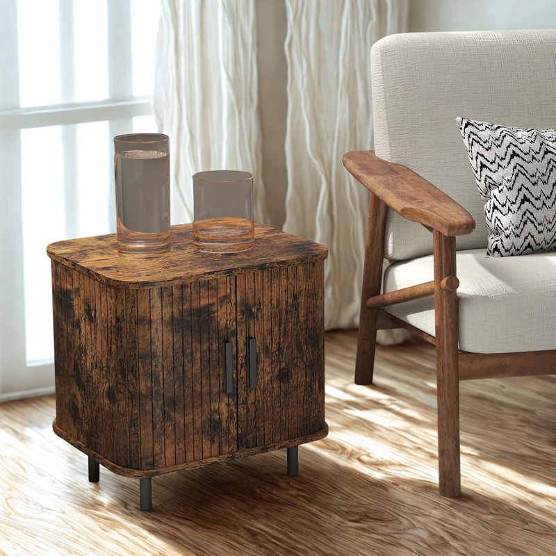 Tasleema Bedside Table, Brown