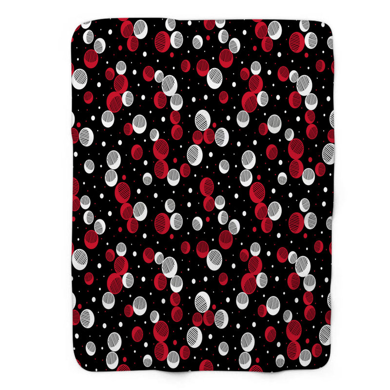 Rouge foncé - couverture sherpa 1 pièce de qualité supérieure 0146, L 50 po x L 60 po