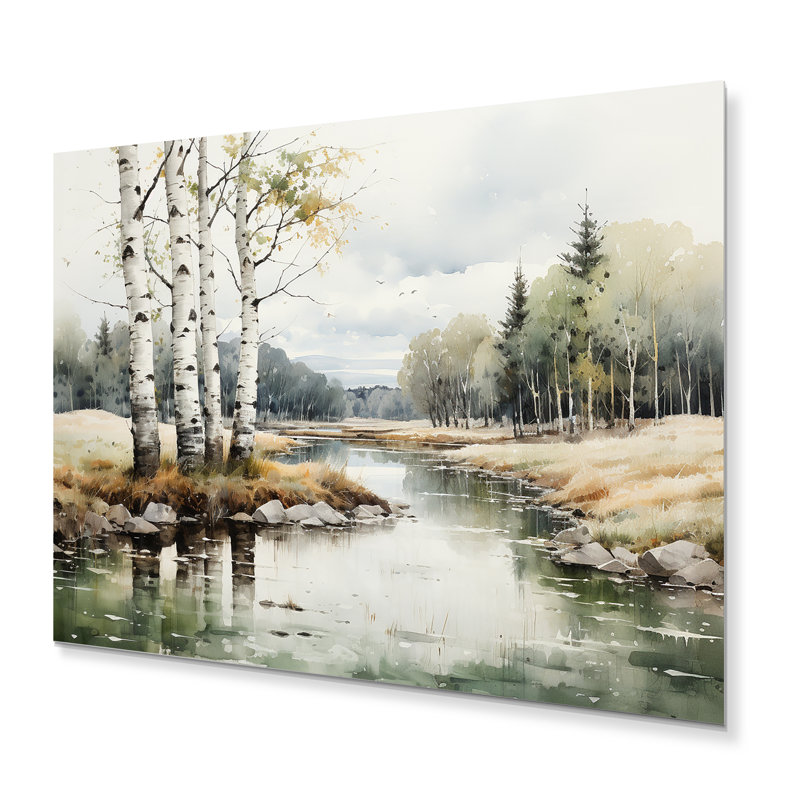 Décoration murale en bois Birch Woods Birch Haven, H 12 po x l 20 po