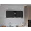 Armoire de rangement murale Latitude Run® Jewlia 150 cm (L) à 4 portes avec étagères ouvertes – Wengé-872733733