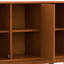 Buffet Mid-Century moderne à 3 portes avec tablettes réglables Draper