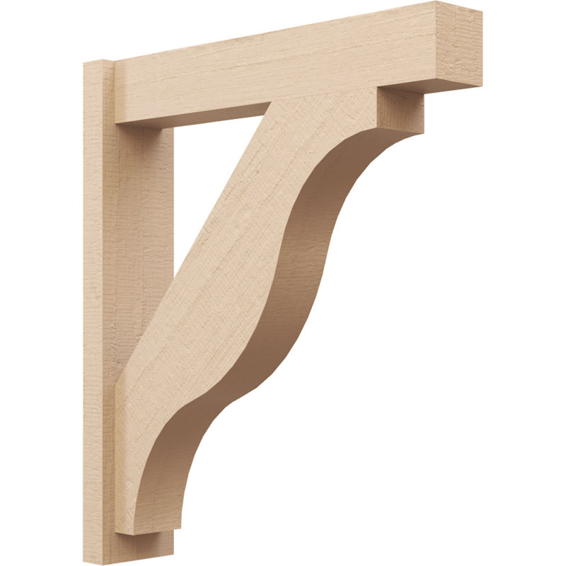 Bois de cèdre brut Funston Block TimberThane Perspector, brun clair apprêté, H 32 po x l 6 po x P 28 po