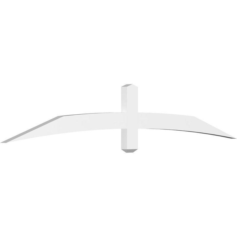 Support à pignon en uréthane Bellingham Signature, brun clair apprêté, L 84 po x H 14 po, 2"D x 6"F