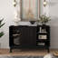 Buffet Mid-Century cannelé avec 2 trous de sortie-2107980158