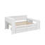 Lit de jour double avec tablettes de rangement, tiroirs, lit gigogne, station de charge, bureau et armoire-1346184454
