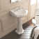 WS Bath Collections Retro 20.5'' White Ceramic Rectangular Bathroom Sink with Overflow