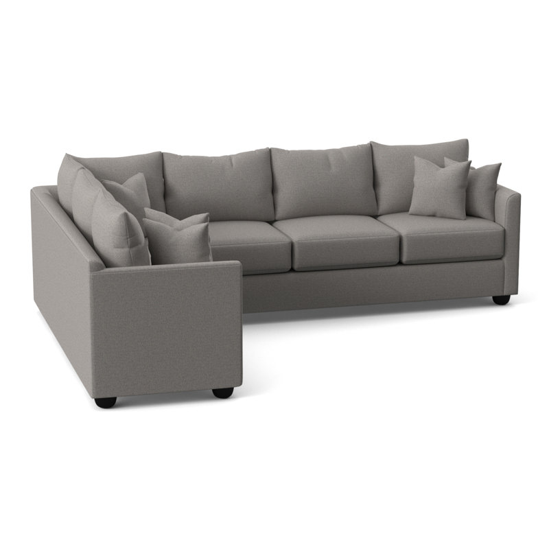 Cecelia Upholstered Sectional, Left Hand Facing, Cruise Adrift Woven Stripe
