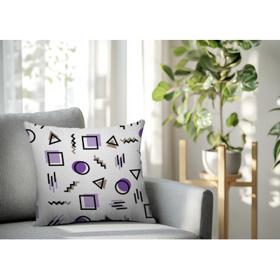 Prisma Abstract Reversible Indoor/Outdoor Square Pillow