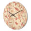 Horloge murale en bois rose-63891404