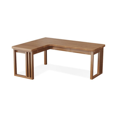 Bureau moderne et simple en forme de L