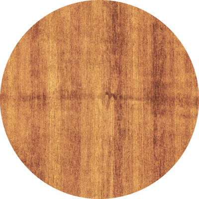 Tapis rond en laine / polyester abstrait tissé à la machine 8 pi