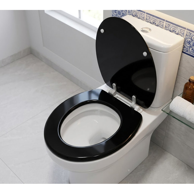 Wee's Bath Essential Toilet Seats, Black