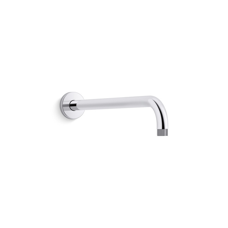 STATEMENT™ 13 5/8" WALL-MOUNT SINGLE-FUNCTION RAINHEAD ARM AND FLANGE, Vibrant Brushed Bronze