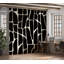 Murale abstraite pelez et collez Lakaisha - Motif géométrique noir-106363318