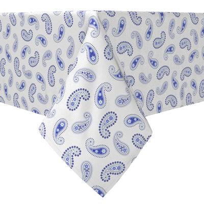 Rectangular Paisley Cotton Twill Tablecloth