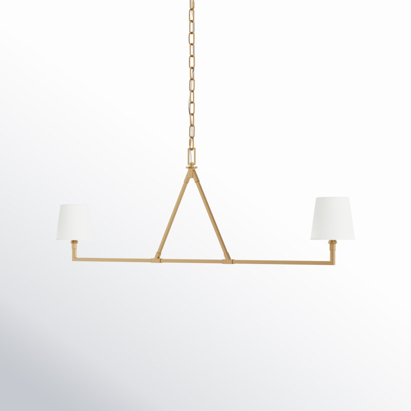 Lustre 2 lumières Idra Mattia, Bronze brillant
