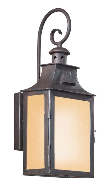 Newton 2 - Light Outdoor Wall Lantern, 17.5" H x 7" W, Incandescent, Clear Seeded