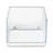 Azar Displays Small Clear Stackable Bin, 2-pack
