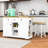 Cheryllynne 3-Piece Kitchen Island Set with Built-in Charging Station, Expandable Countertop and Two Bar Stools-1158647970