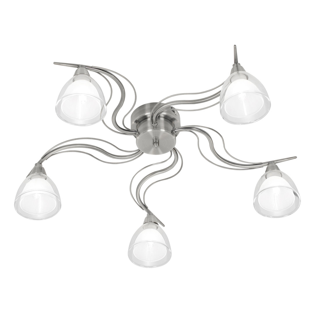 Portland 5 Light Semi Flush Ceiling Light