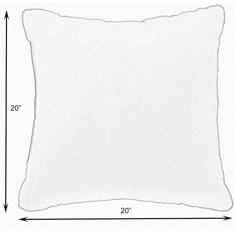 Striped Outdoor Reversible Throw Pillow, 22" x 22", Black/Brown/Black