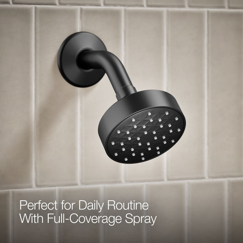Pitch Rite-Temp Shower Trim Kit 2.5 GPM, Matte Black