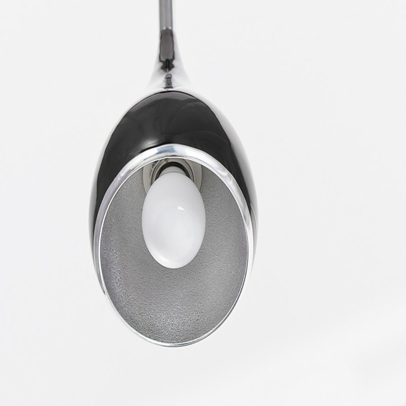 Spell 1 - Light Teardrop Pendant, Black, Silver
