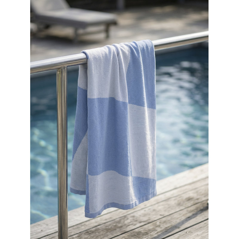 Serviette en coton Blue Desert, Bleu