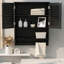Armoire de salle de bain murale 23,6 "avec 2 portes-1091101189