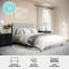 Lit plateforme tapissier avec tête de lit passepoilée Martha Stewart Britta-97967475-97967478